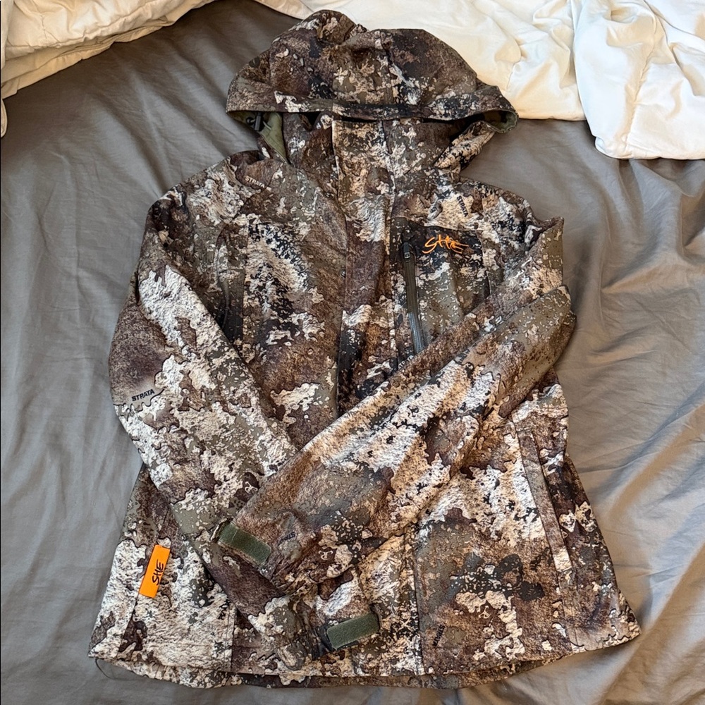 SHE Women’s Waterfowl Camo Hunting Jacket - Brown/Olive/Gray